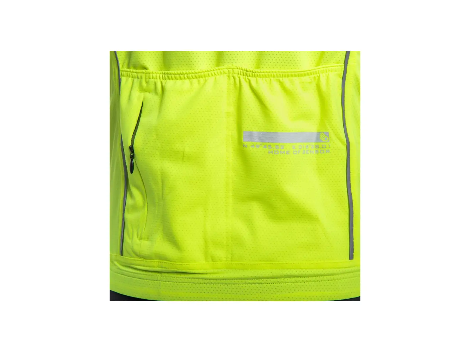 Sensor Cyklo Motion pánský dres krátký rukáv Neon Yellow/šedá