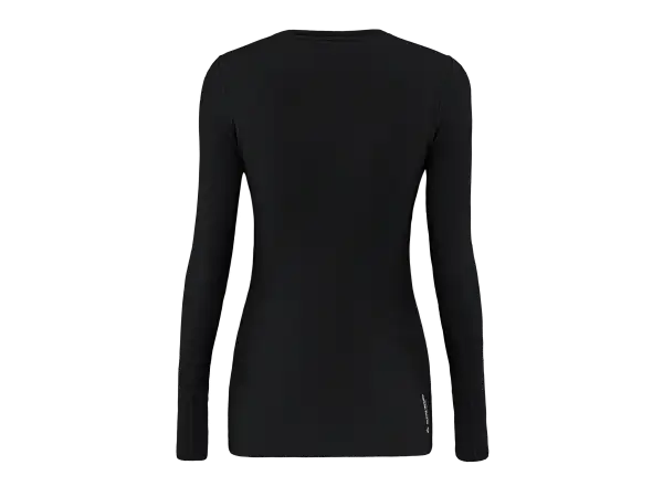 Salewa Cristallo Warm Alpine Merino Responsive dámské triko s dlouhým rukávem Black Out Melange