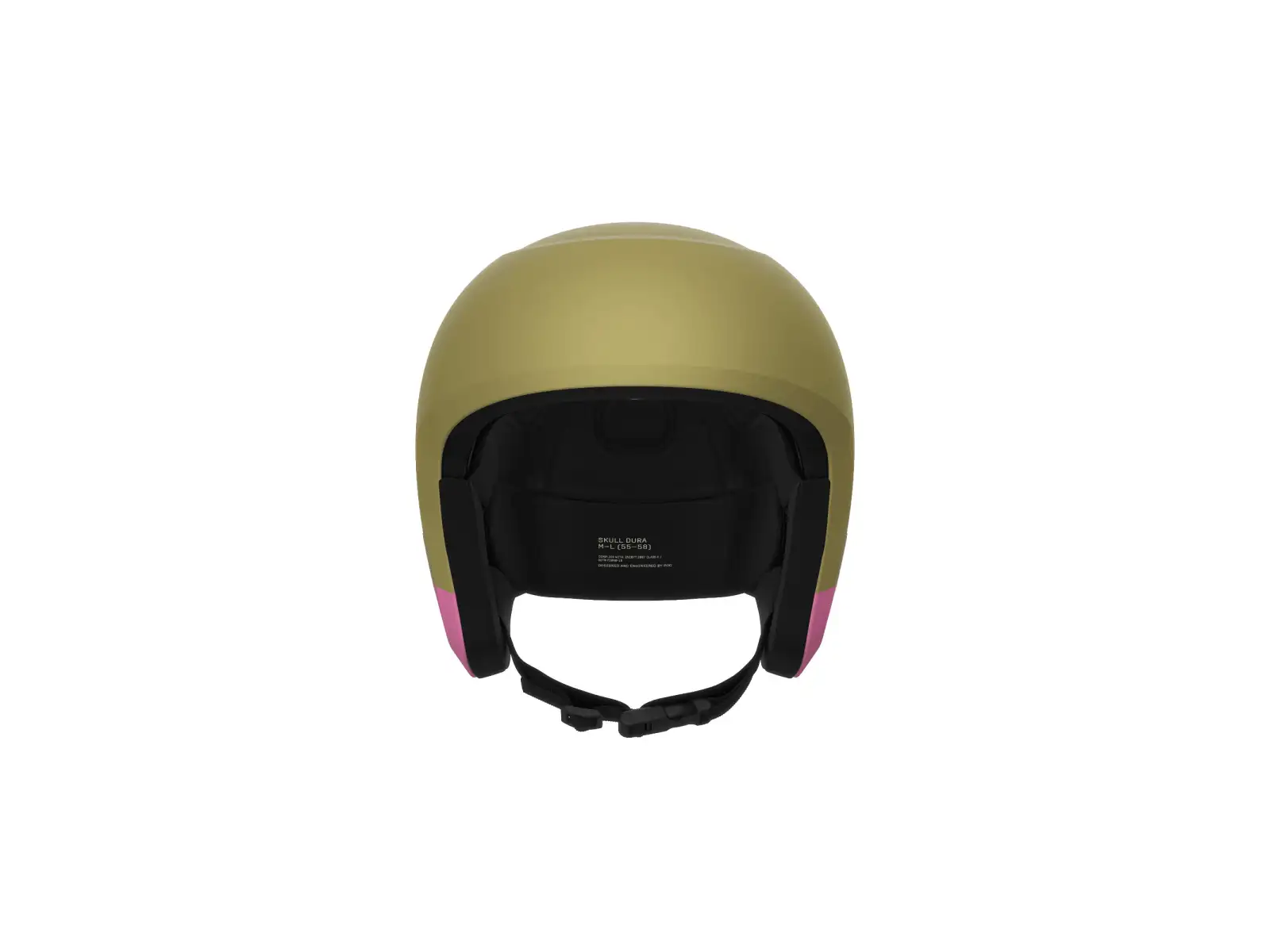 POC Skull Dura Jr lyžařská přilba Olivine Green Matt/Thulite Pink Matt