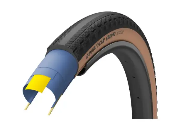 Goodyear County Ultimate Tubeless Complete 35-622 gravel plášť kevlar black/tan
