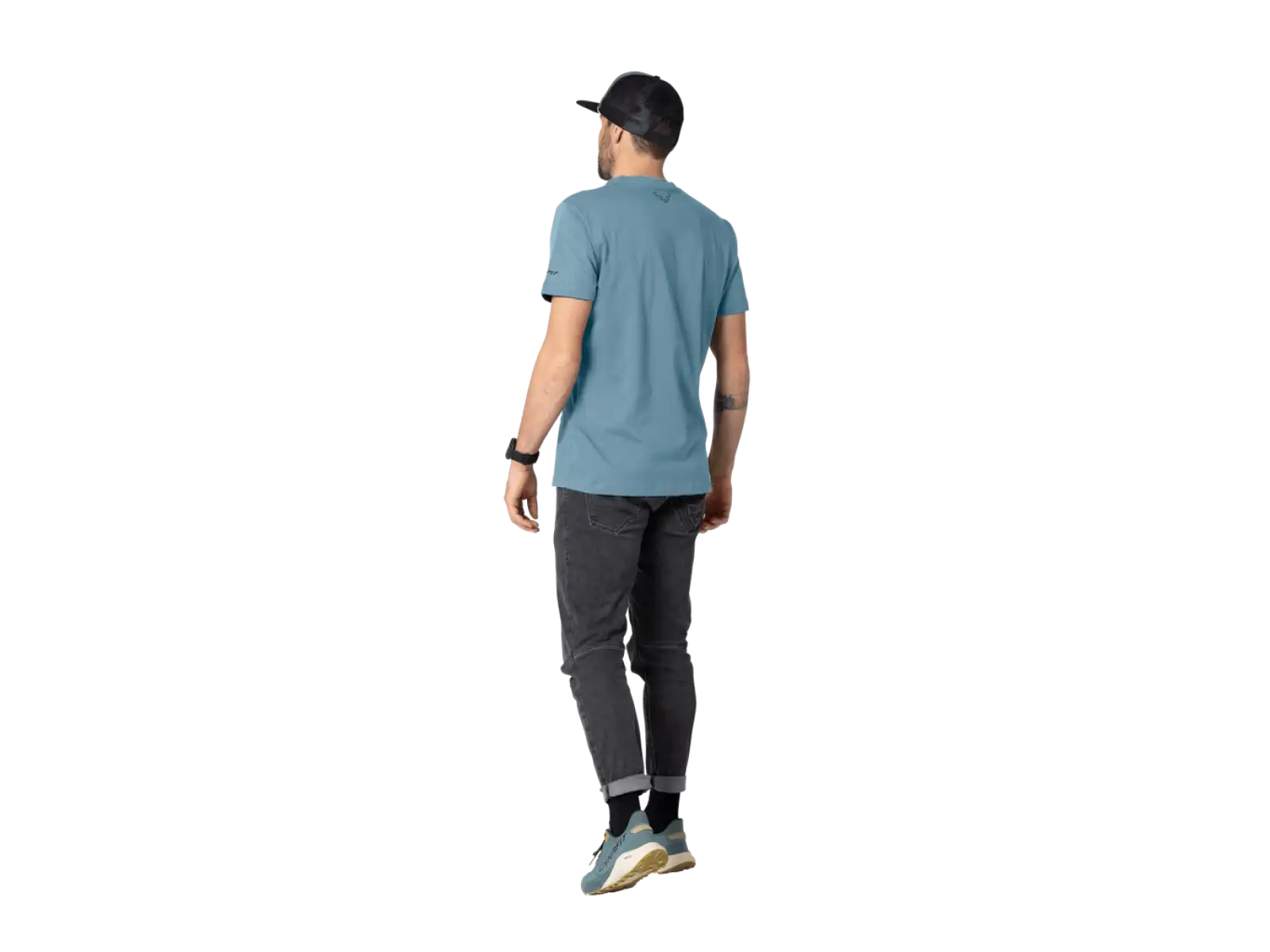 Dynafit Graphic Cotton pánské triko krátký rukáv Smoke Blue