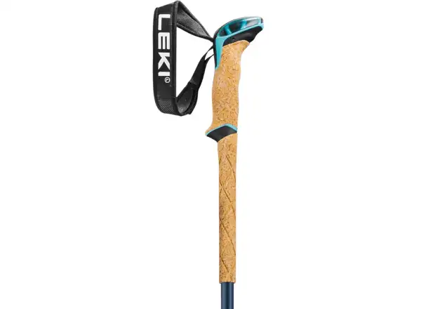 Leki Winter tour Bernina Lite 3 dámské skialpové hole Denim blue/Dark blue/Mint