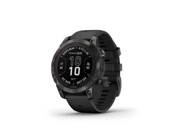 Garmin fenix 7 Pro Sapphire Solar Edition chytré hodinky Carbon Grey DLC Titanium/Black