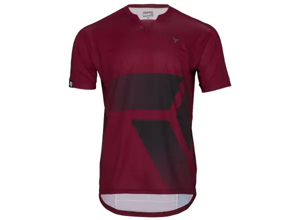 Silvini Gallo pánský volný dres krátký rukáv Merlot/Black