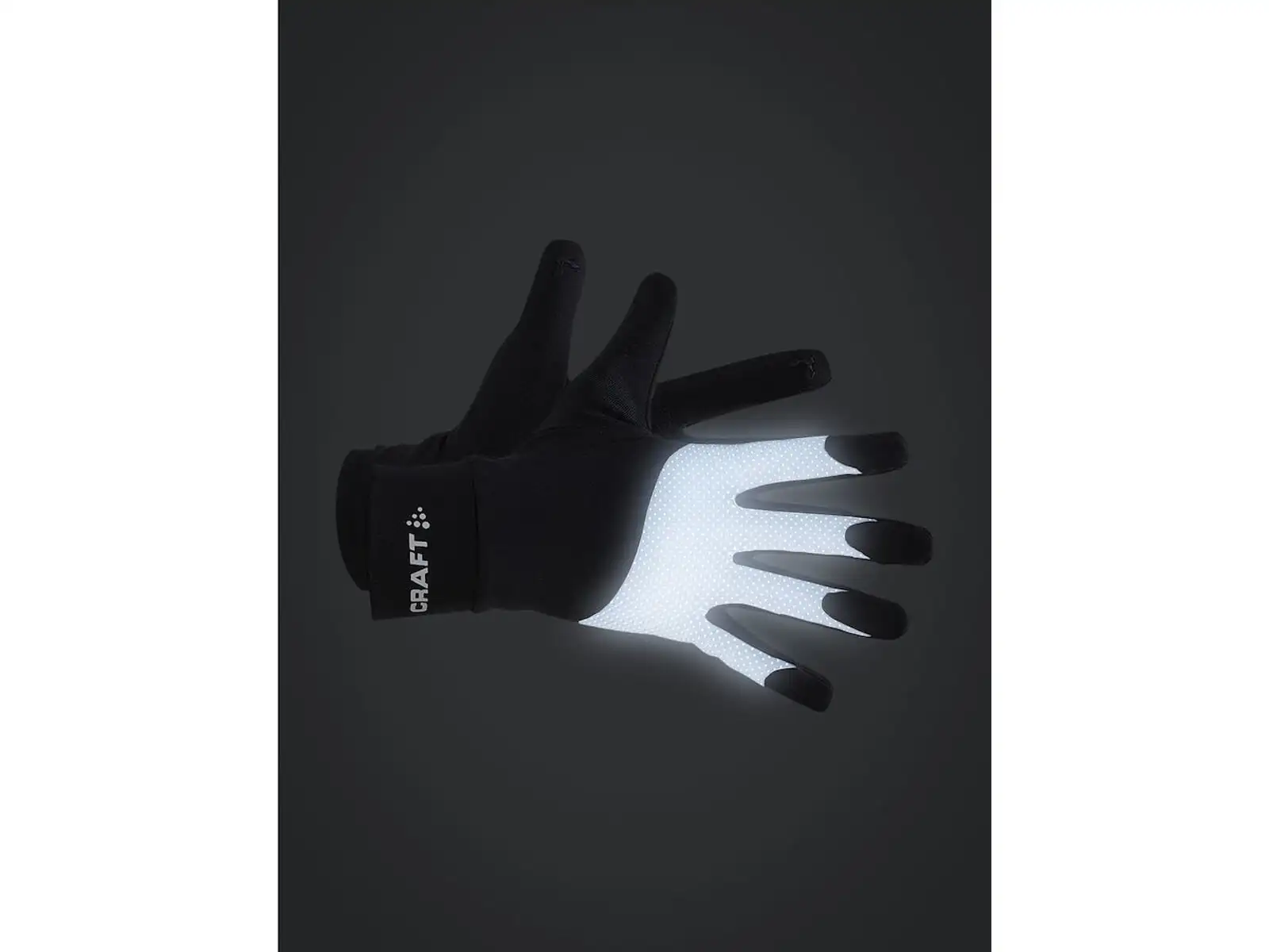Craft ADV Lumen Fleece běžecké rukavice černá