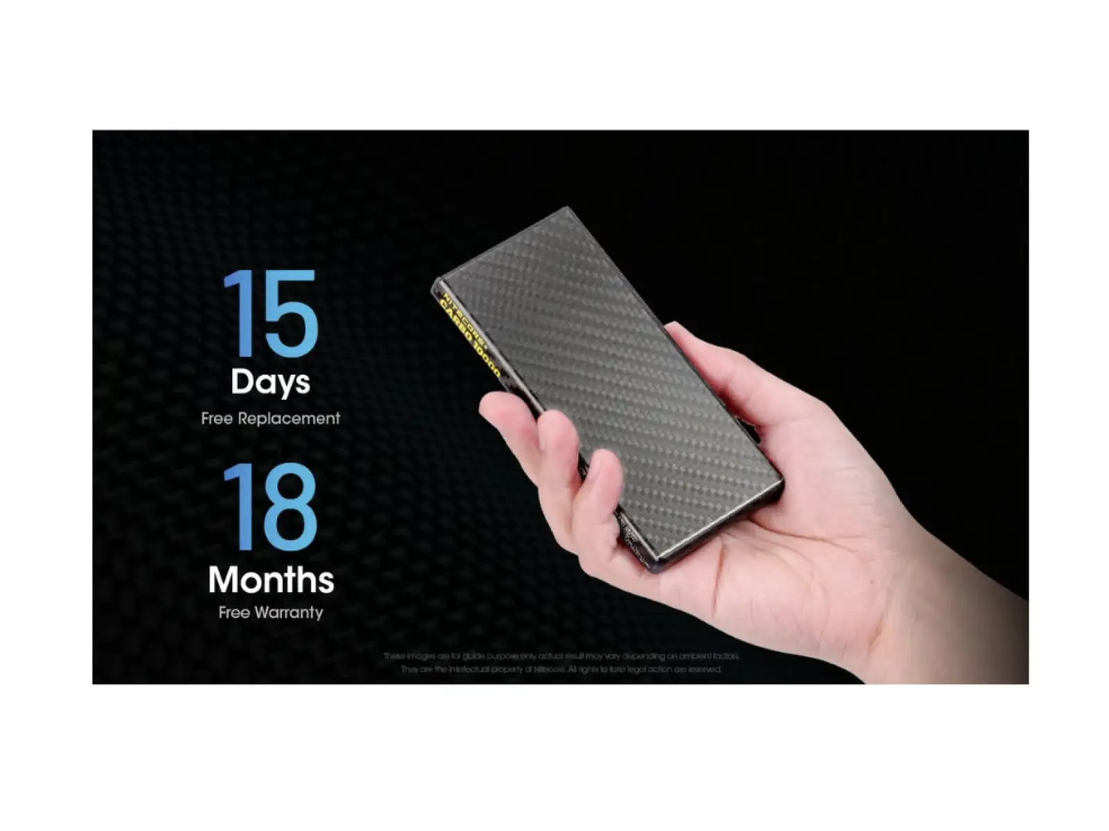 Nitecore výkonná Powerbanka CARBO 10000, USB-C, 10000 mAh