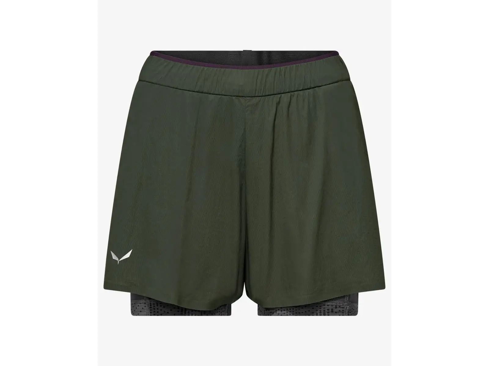 Salewa Pedroc Durastretch 2v1 dámské kraťasy Dark olive