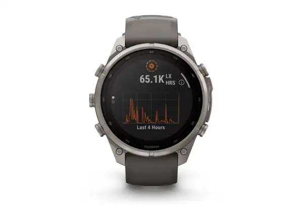 Garmin Fénix 9 Pro inReach Solar 47 mm chytré hodinky Titanium Pebble Gray/Silver Gray