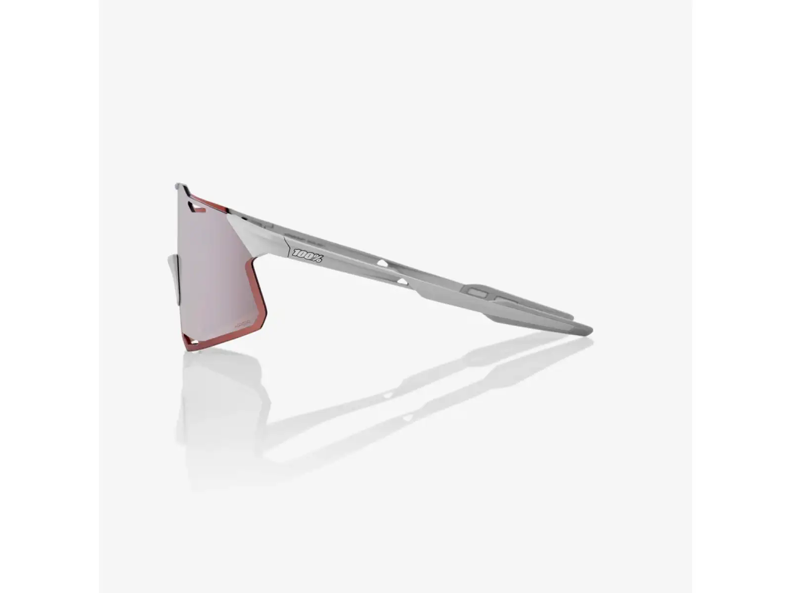 100% Hypercraft brýle Matte Stone Grey/HiPER Silver Mirror