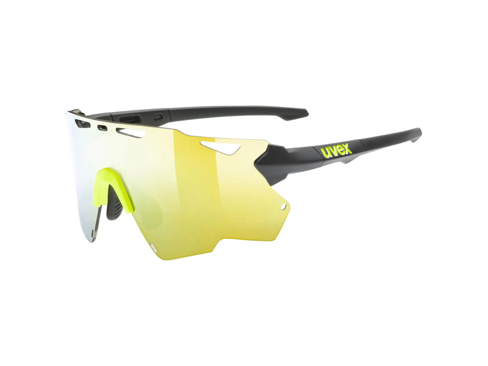 UVEX Sportstyle 228 brýle Black Lime Mat / Mirror Yellow (Cat. 3)