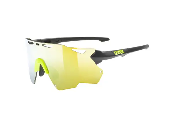 UVEX Sportstyle 228 brýle Black Lime Mat / Mirror Yellow (Cat. 3)