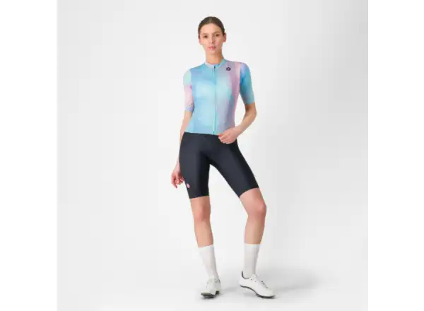 Castelli  Cosmic Vortex dámský dres krátký rukáv Multicolor Pink Green