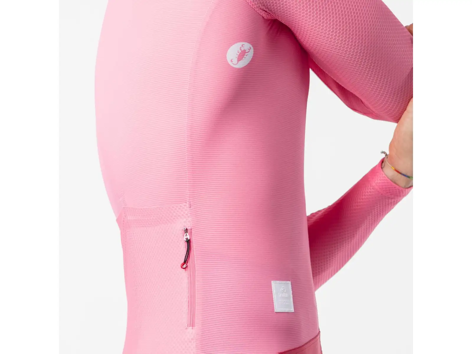 Castelli Giro 109 Corretto pánský dres dlouhý rukáv Rosa Giro