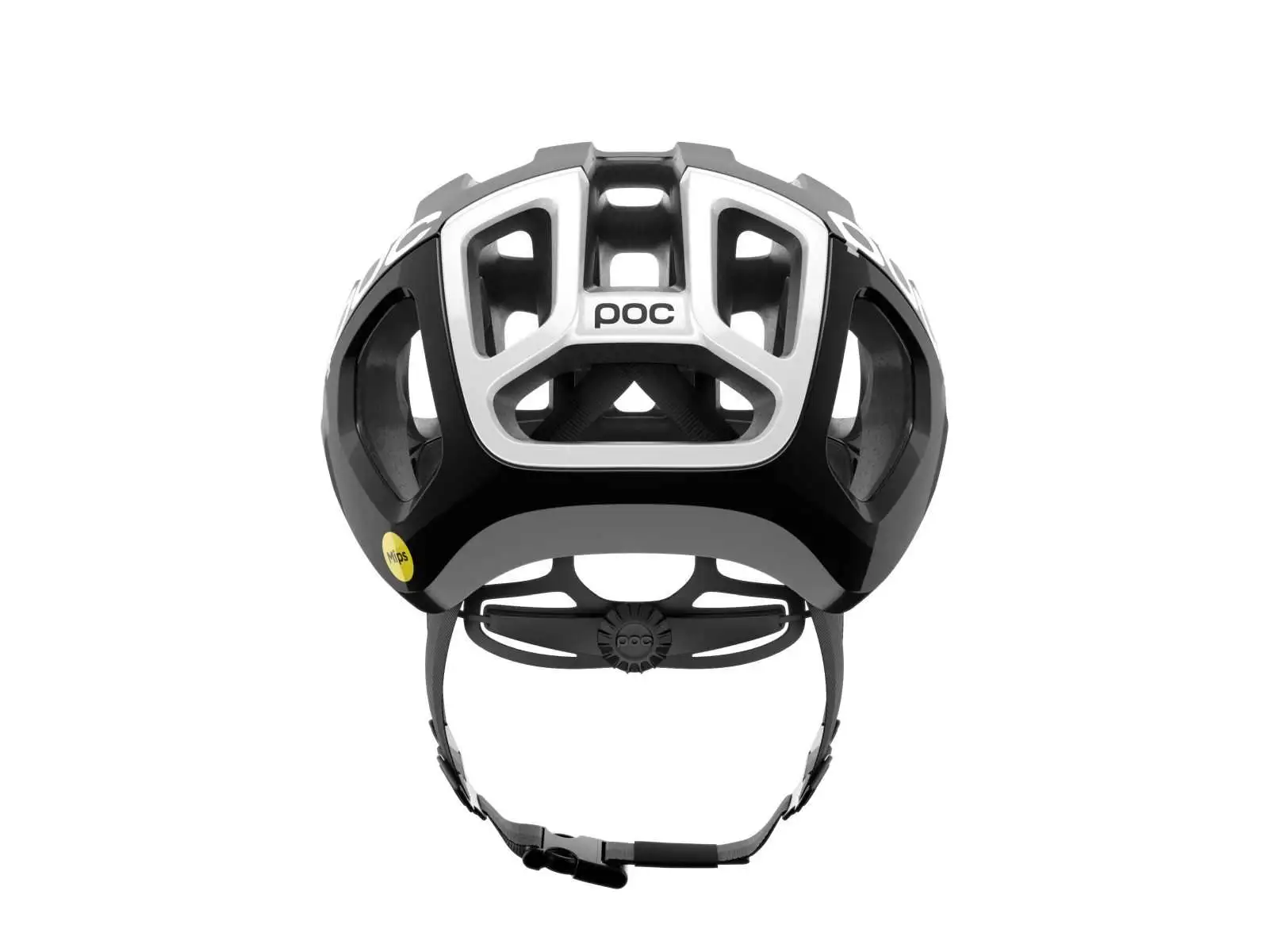 POC Ventral Air MIPS přilba Uranium Black Matt/Hydrogen White/Logo