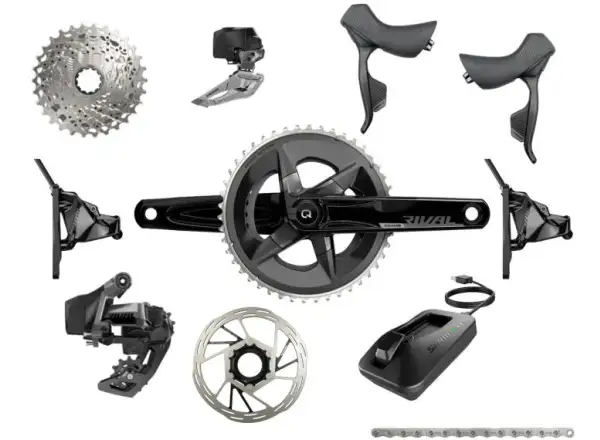 Sram Rival eTap AXS Disc 2x12 sp. silniční sada, kliky DUB 170 mm 48/35, kazeta 10-36 zubů