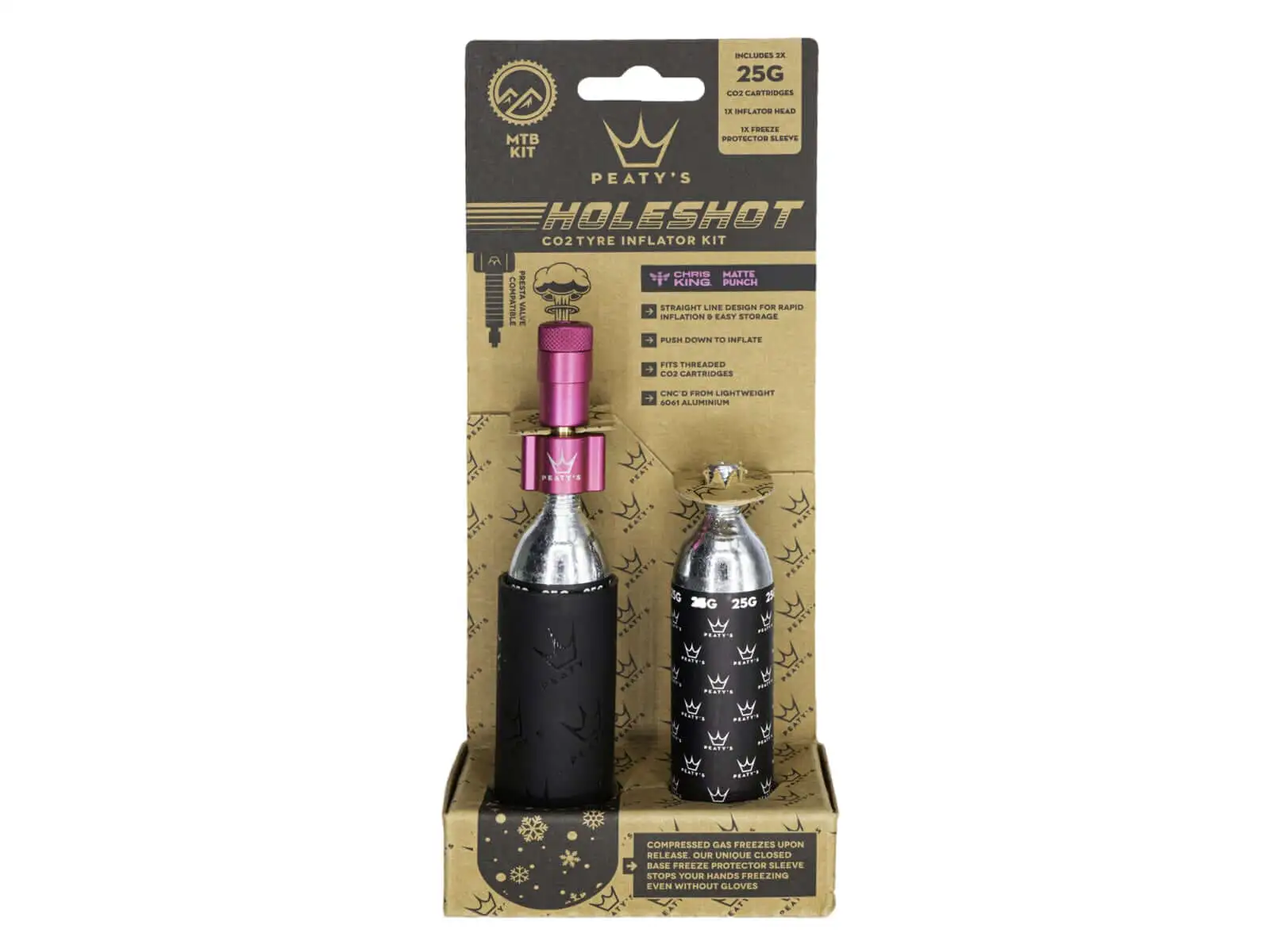 Peatys Holeshot CO2 sada 25 g Punch