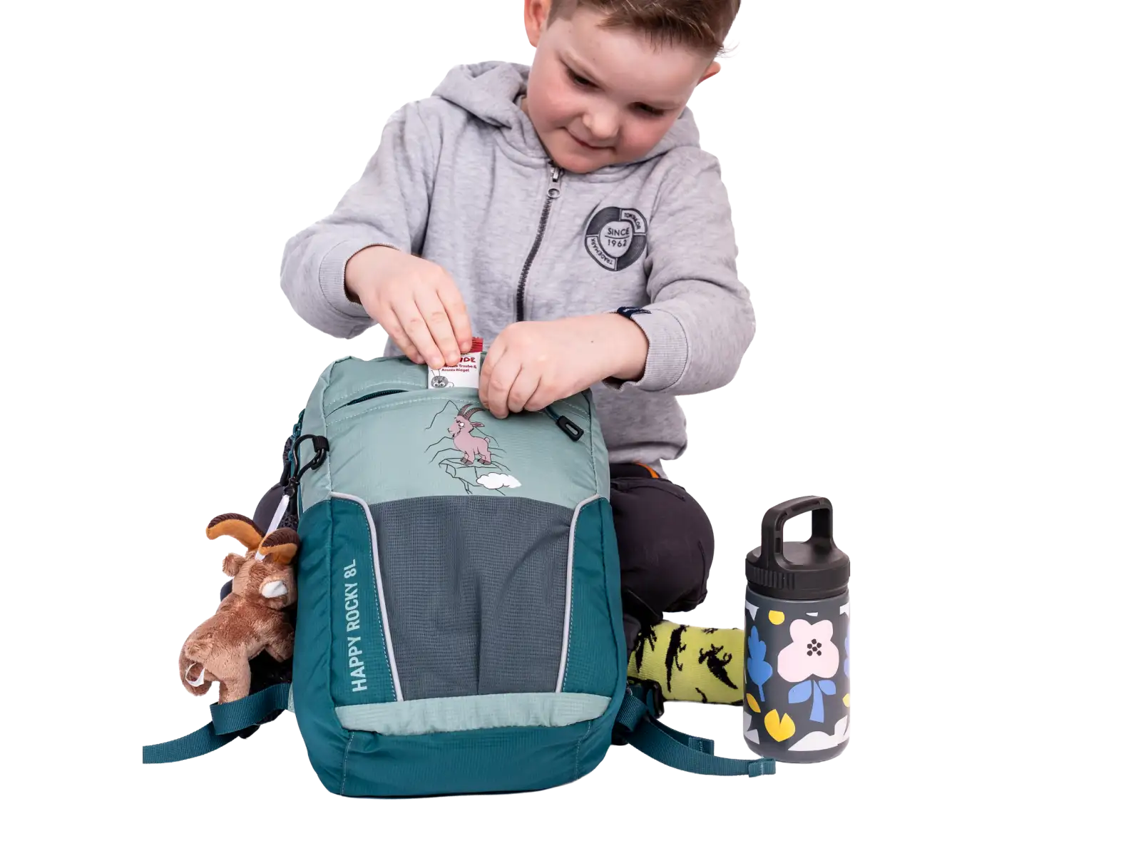 Kohla Happy Rocky 8 dětský turistický batoh Beryl Green