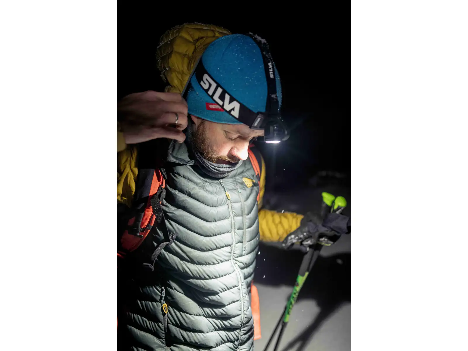 Dynafit Radical Down pánská bunda Smoke Blue