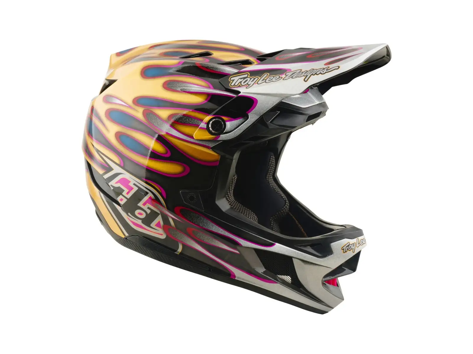 Troy Lee Designs D4 Carbon MIPS přilba Overspray Gold/Black