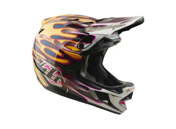 Troy Lee Designs D4 Carbon MIPS přilba Overspray Gold/Black