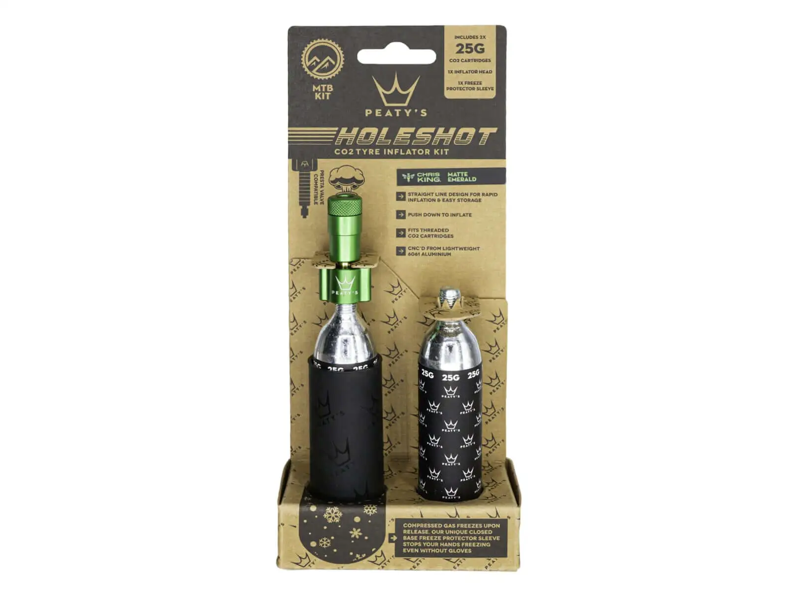 Peatys Holeshot CO2 sada 25 g Emerald