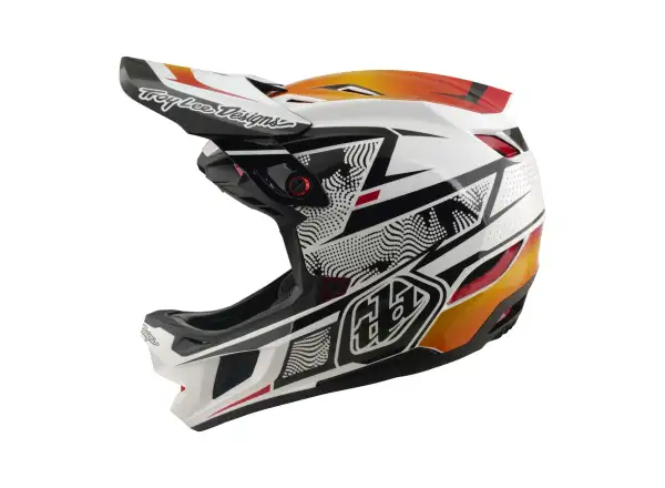 Troy Lee Designs D4 Composite MIPS přilba Lined up White