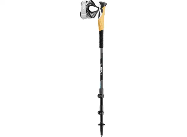 Leki Cross trekingové hole Dark Anthracite/LightBlue vel. 100-135 cm
