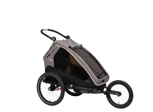 XLC MONOs BS-C09 dětský závěsný vozík 20" šedá/béžová/antracit