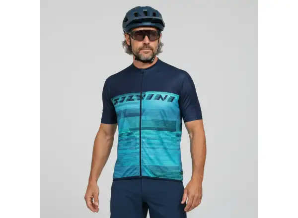 Silvini Turano pánský dres krátký rukáv Navy Ocean