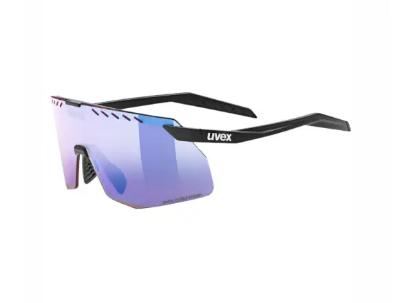 Uvex Pace Stage S CV cyklistické brýle Black matt/Mirror Blue