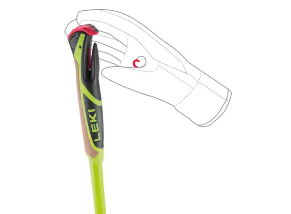 Leki CC 450 Poles běžecké hole Neon yellow/Black/White