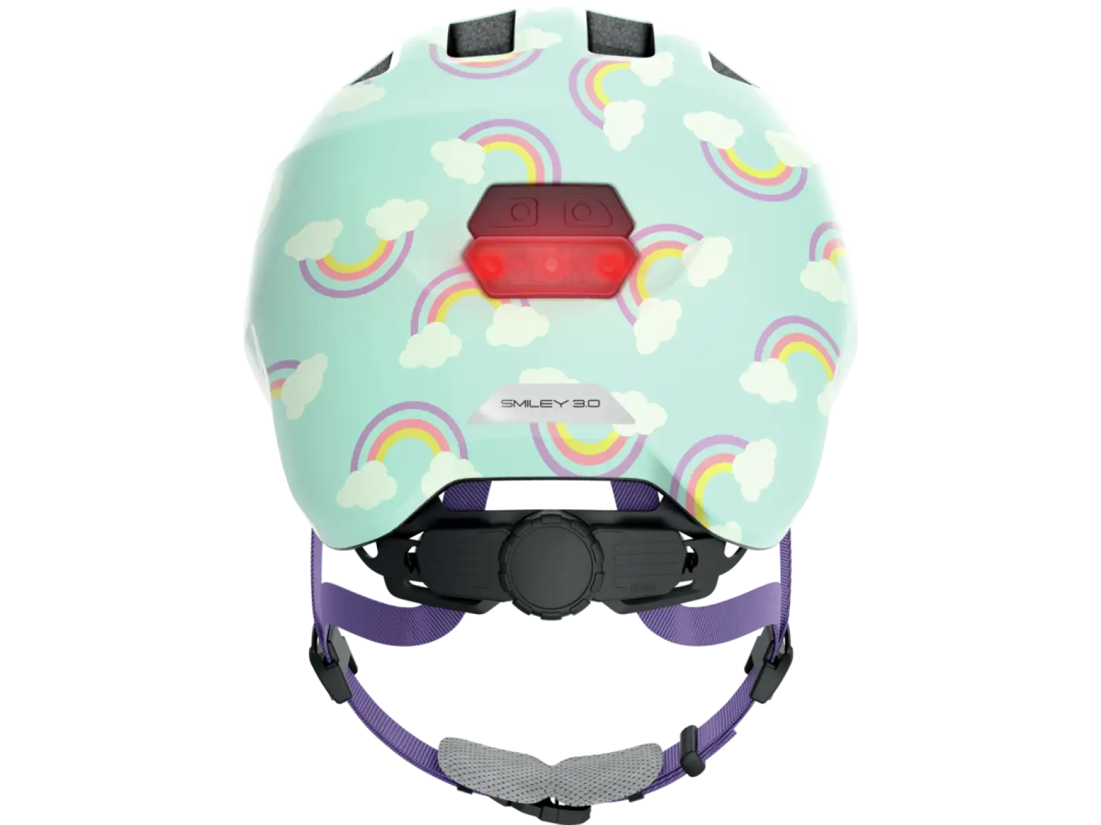 Abus Smiley 3.0 LED dětská přilba Blue Rainbow