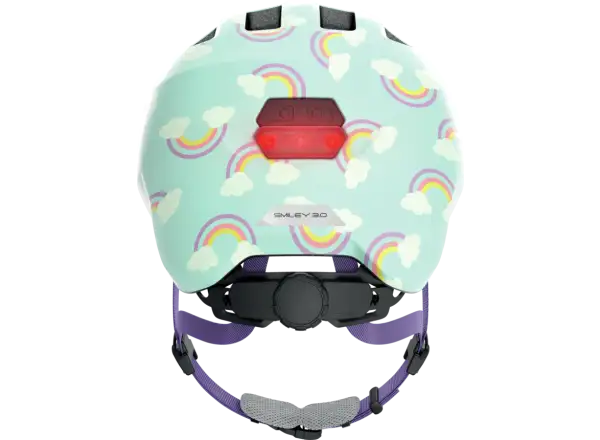 Abus Smiley 3.0 LED dětská přilba Blue Rainbow