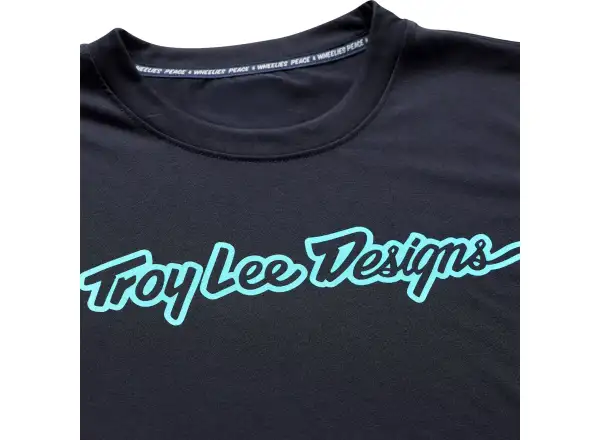 Troy Lee Designs Skyline Ride pánský dres Signature Black/Real Teal