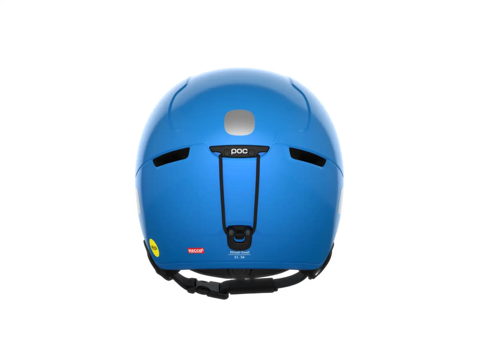 POC POCito Obex MIPS dětská lyžařská helma Fluorescent Blue