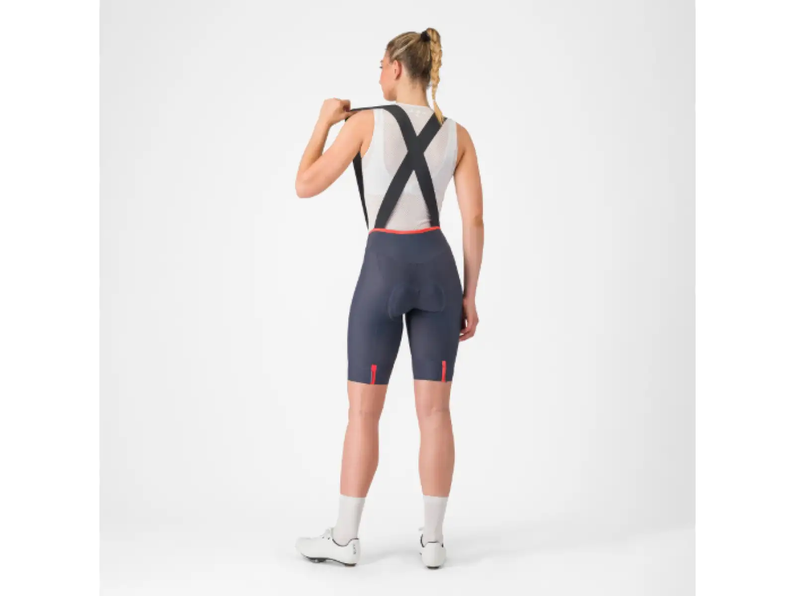 Castelli Prima 2 DT dámské kraťasy s laclem Twilight Blue/Hibiscus