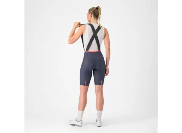 Castelli Prima 2 DT dámské kraťasy s laclem Twilight Blue/Hibiscus