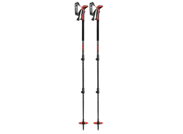 Leki Haute Route 3 skialpové hole Dark anthracite/Dark red/Black