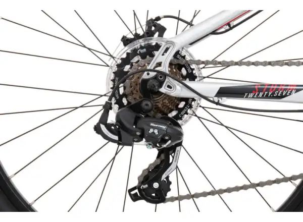 Rock Machine Storm 27 MD dětské kolo Gloss Silver/Black/Red