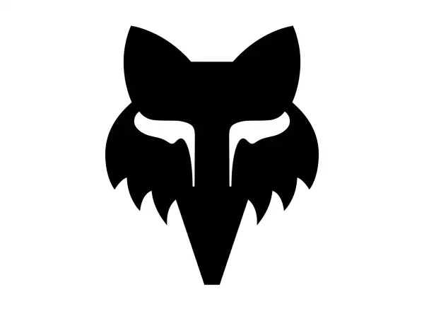 Fox Head 4" samolepka Black