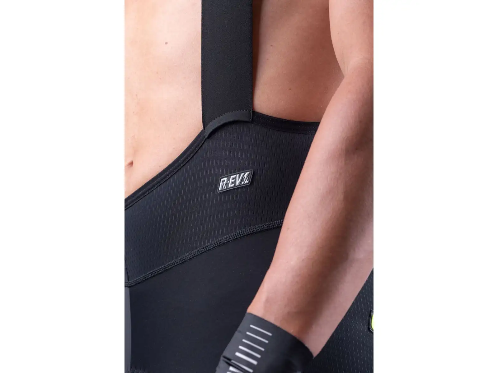 Alé R-EV1 Agonista Plus pánské kraťasy s vložkou a laclem black/fluo yellow