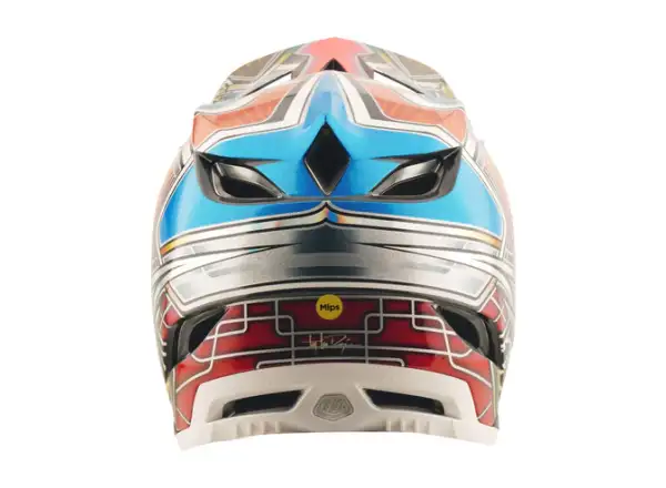 Troy Lee Designs D4 Carbon přilba Lowrider Blue
