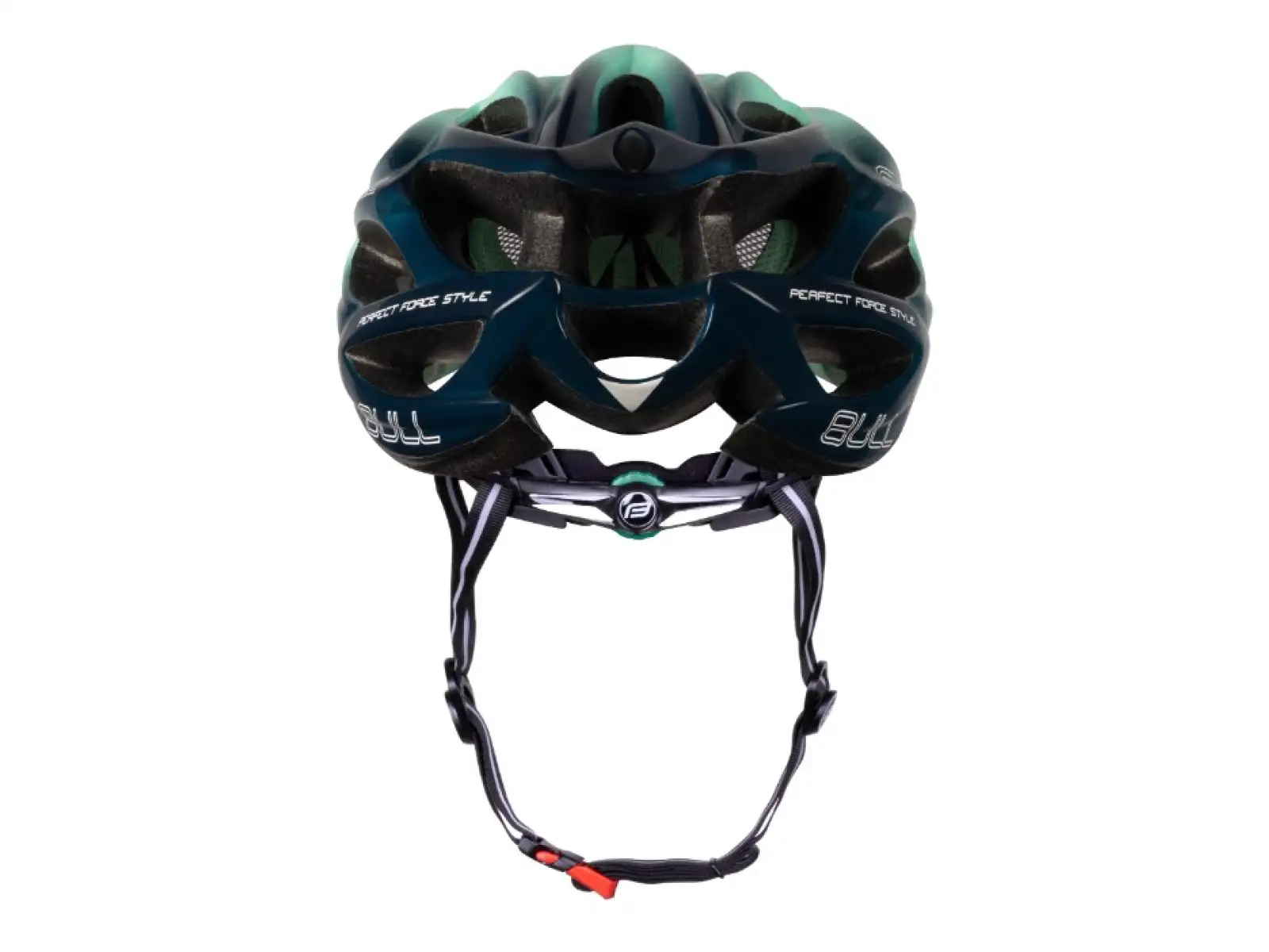 Force Bull Hue cyklistická přilba mint/navy modrá