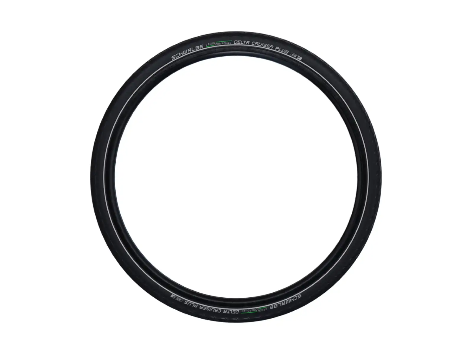 Schwalbe 47-622 DeltaCruiser Plus Active PunctureGuard E-25, wired, Green compound, black-