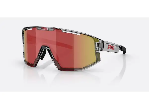 Bliz Fusion sluneční brýle Transparent Dark Grey/Brow Red Multi