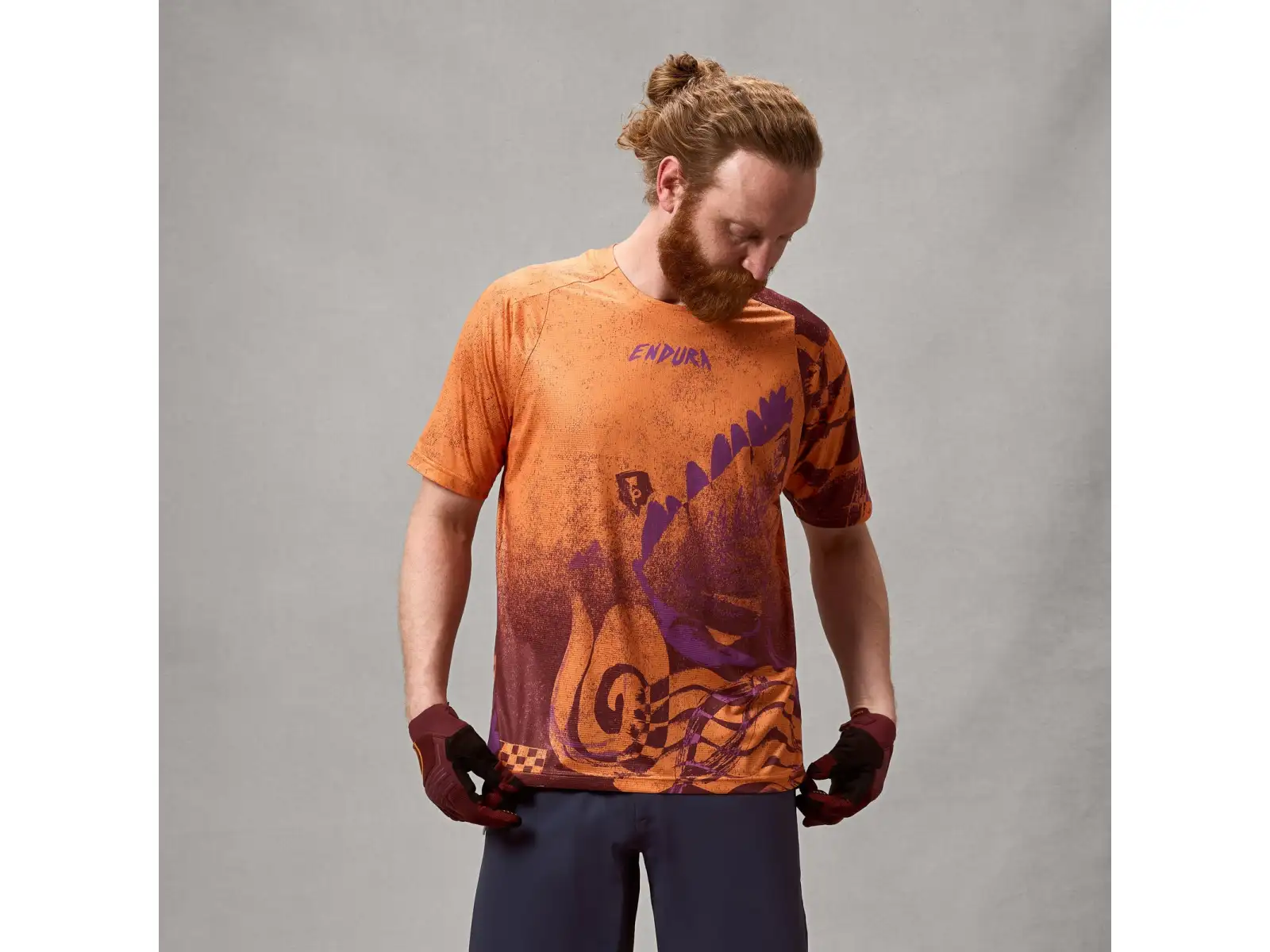Endura Singletrack pánský dres krátký rukáv Orange