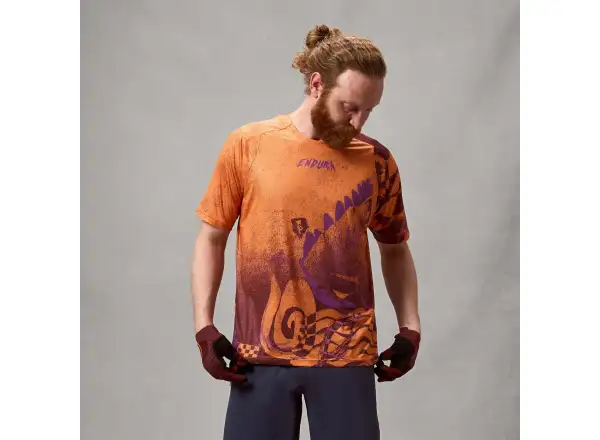 Endura Singletrack pánský dres krátký rukáv Orange