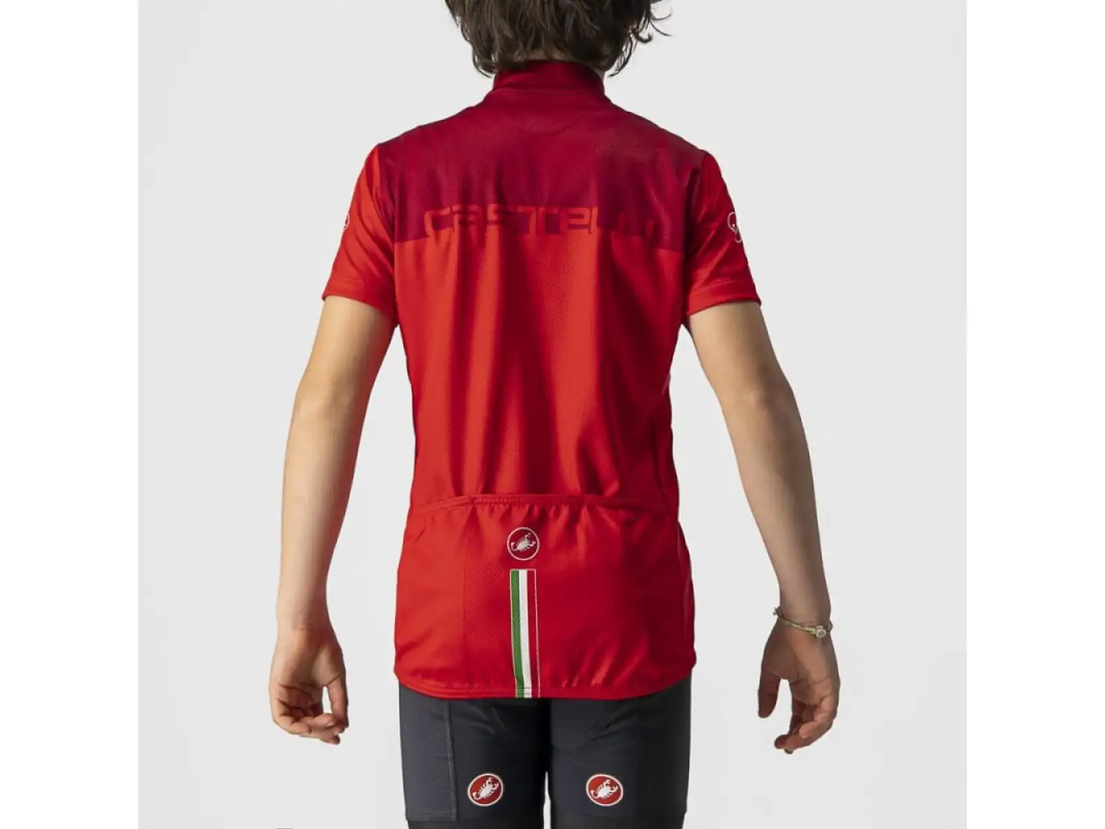 Castelli Neo Prologo dětský dres krátký rukáv červená