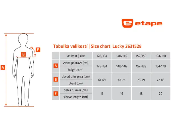 Etape Lucky dětský dres růžová/limeta