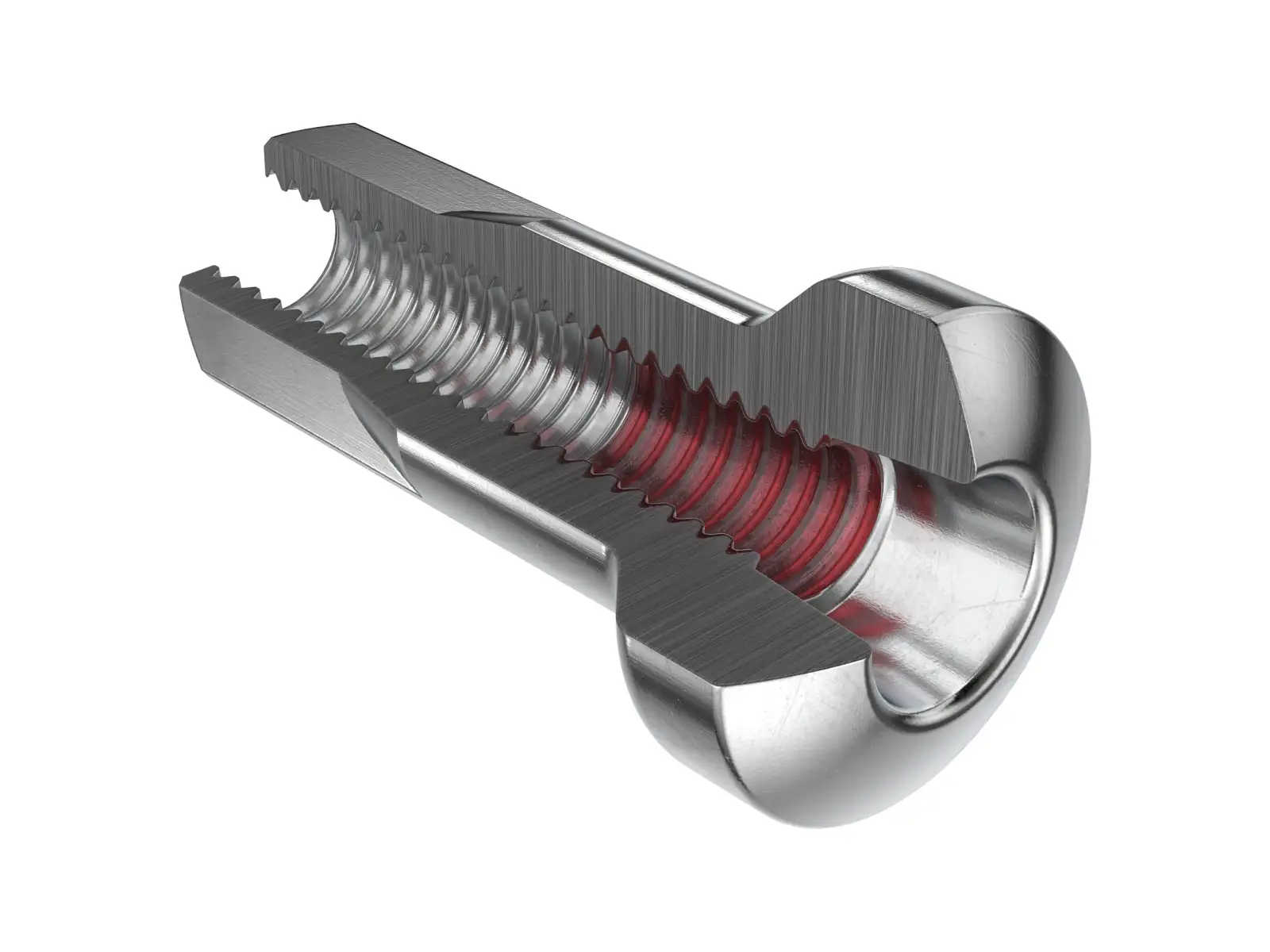 DT Swiss Hidden ProLock mosaz nipl 2.0 x 12 mm stříbrná